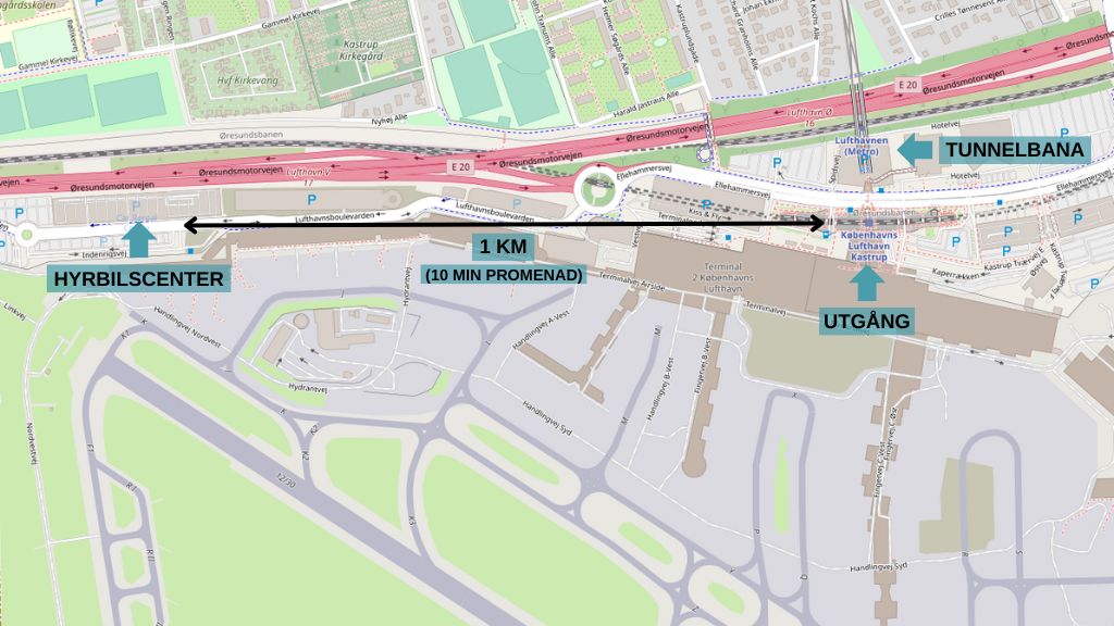 hyr bil köpenhamns flygplats kastrup
